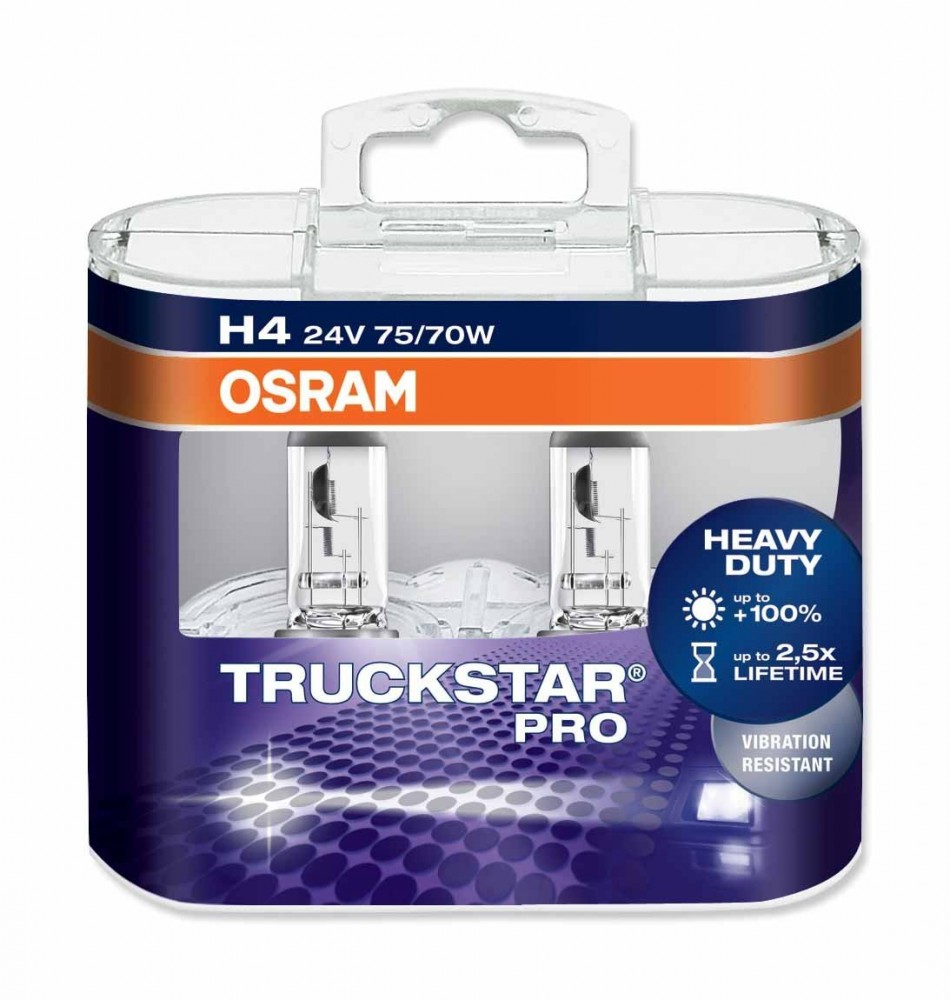 H4 Osram Truckstar Pro 24V  к-т 2бр 